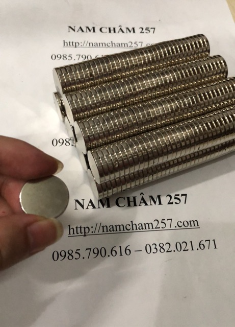 [Xả Kho]30 viên Nam châm đất hiếm 20x3mm,nam châm trắng 20x3 dùng trong trang trí