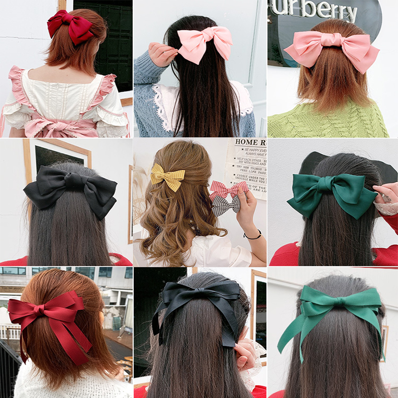 Dây Buộc Tóc Đính Nơ Xinh Xắn Thời Trang Cho Nữ
