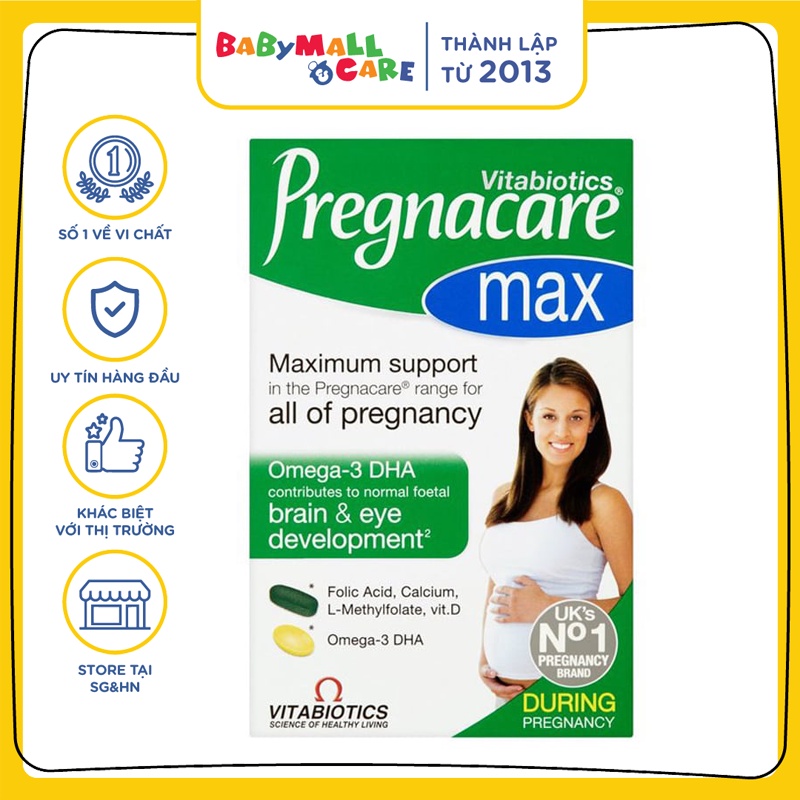 Vitamin tổng hợp cho mẹ bầu Pregnacare Max