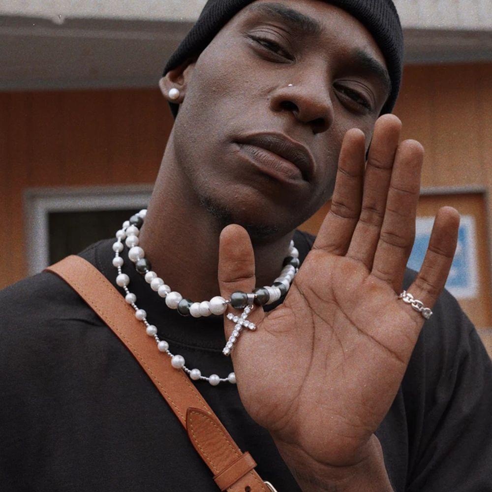 Vòng cổ Hạt Ngọc Trai Cá Tính Cho Nam Và Nữ|Phụ Kiện Trang Sức Bằng Hợp Kim Chất Lượng