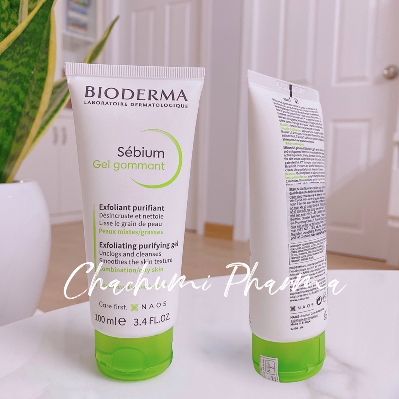 Gel loại bỏ tế bào chết bioderma sébium gommant 100ml