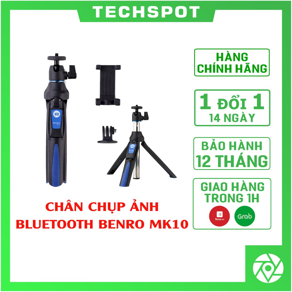 Gậy quay tik tok, selfie, livestream Benro Mefoto MK10 - Benro MK10 - Tripod Điện thoại - Chính Hãng Hoằng Quân