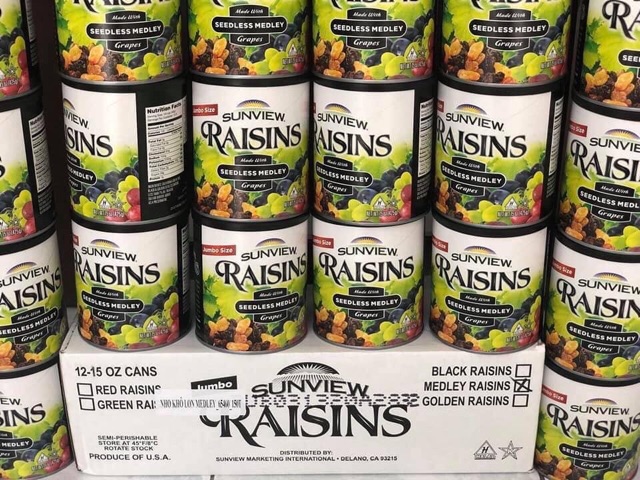 1 HỘP NHO KHÔ RAISINS hũ 425g loại hỗn hợp | BigBuy360 - bigbuy360.vn