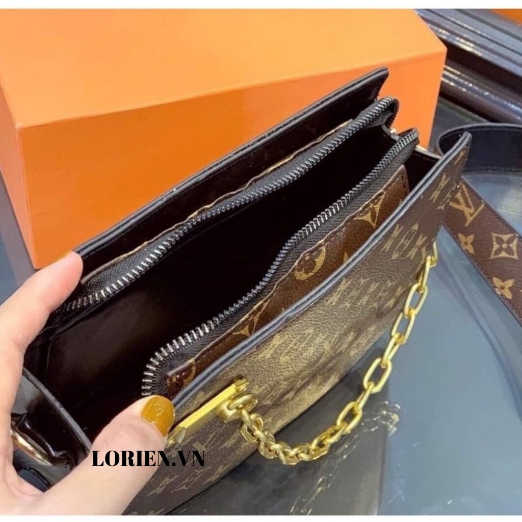 Túi Cluth Cầm Tay Đeo Chéo Nữ Đẹp LORIEN - túi xách dáng vuông xích LEO Cầm Tay Dây Xích Siêu Xinh | BigBuy360 - bigbuy360.vn