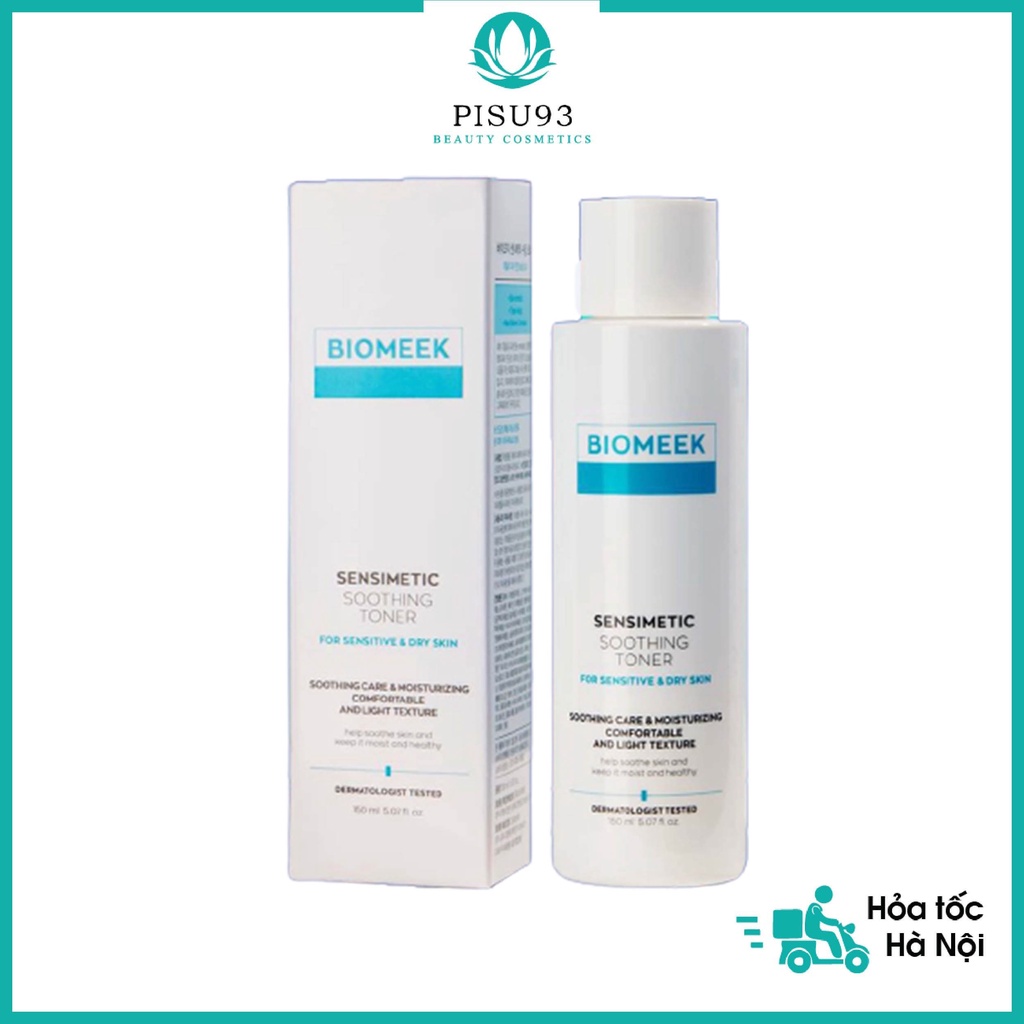 Toner nước hoa hồng Biomeek làm dịu trắng da dưỡng ẩm da 150ml