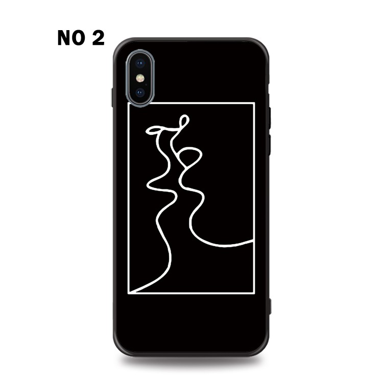 Ốp Điện Thoại tpu Mềm Họa Tiết Đơn Giản Sáng Tạo Cho iphone 6s 7 8 plus x xr 11 13 pro xs max 12 mini 14 pro max se2