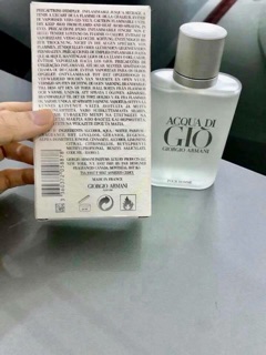 [ Cam kết chính hãng] NƯỚC HOA GIO ARMANI CHO NAM ( Acqua Di Gio)