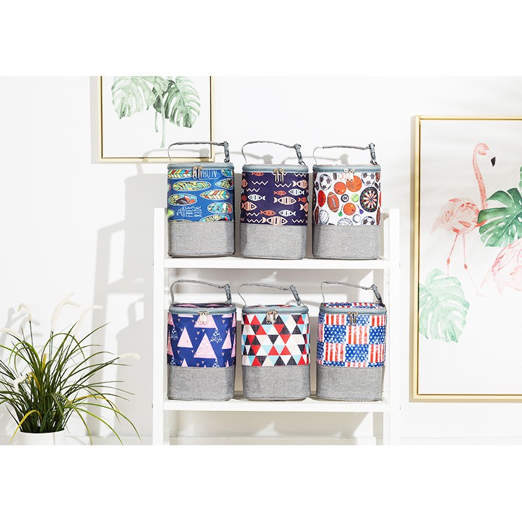 Túi cơm giữ nhiệt đựng hộp cơm trụ tròn TC00121