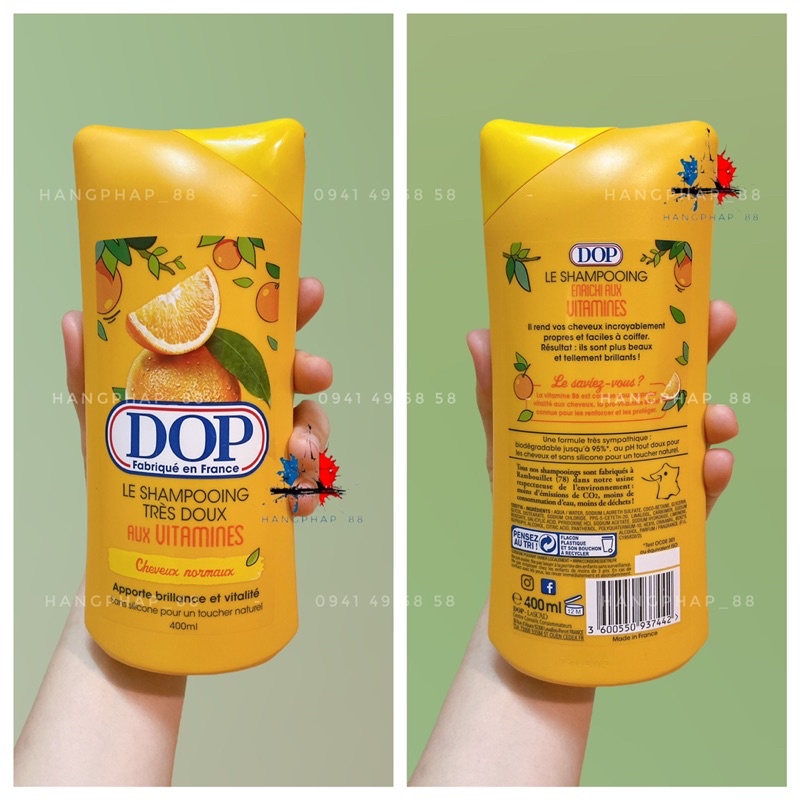 Dầu gội hữu cơ DOP 400ml hàng Pháp