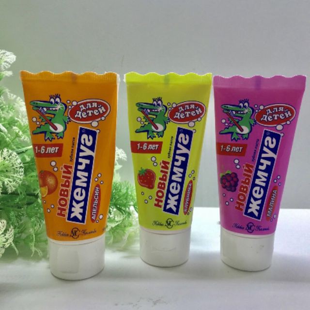 Kem đánh răng cho bé Nevcos Nga từ 1-6 tuổi - Kem đáng răng trẻ em Nga