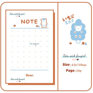 Giấy nhớ sticky note memo daily checklist