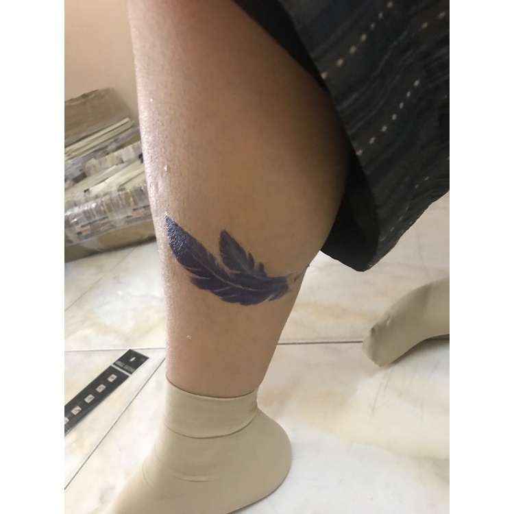 Hình xăm dán lông vũ siêu cute 10xx6cm