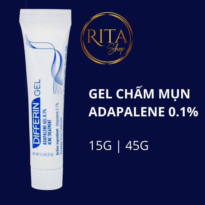 Gel giảm mụn Adapalene 0.1% 15g 45g