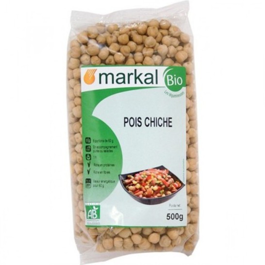 Đậu gà Chickpeas hữu cơ markal 500g