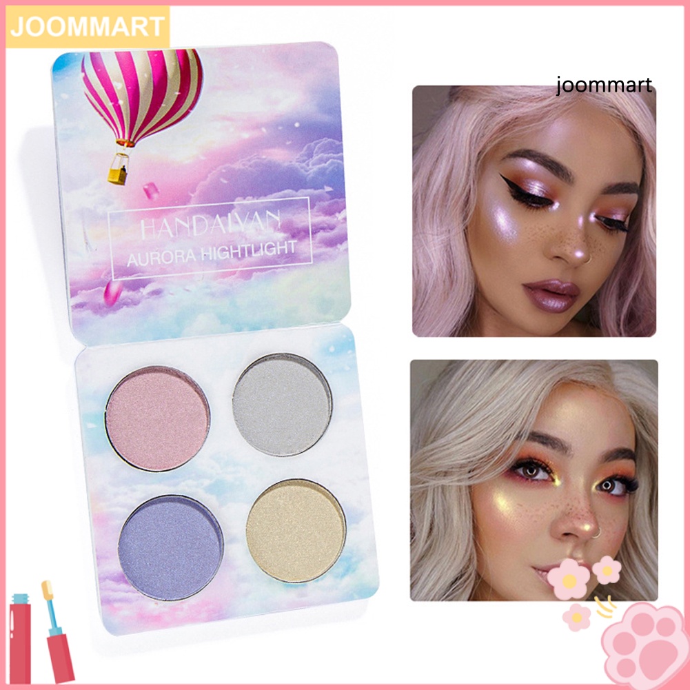 (Hàng Mới Về) Bảng Phấn Bắt Sáng 4 Màu Lấp Lánh Trang Điểm Chuyên Nghiệp | BigBuy360 - bigbuy360.vn