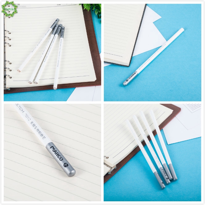 Bút chì phác họa gam màu phấn trắng nhạt kích thước 0.75x17.5cm lõi bút đường kính 4mm