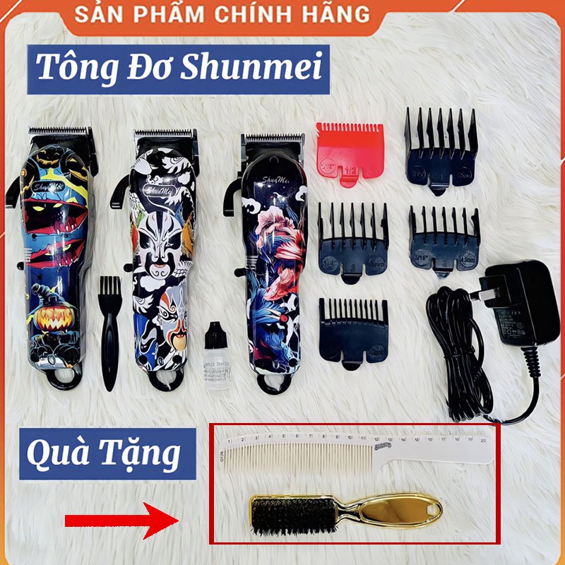 Tông Đơ Cắt Tóc Shunmei Cao Cấp Chuyên Nghiệp -Lưỡi Kép - Đã Mài Chuốt Lưỡi - Bảo Hành 12 Tháng - Lỗi 1 Đổi 1