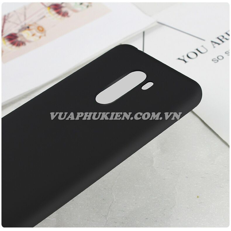 Ốp lưng silicone dẻo màu đen cho Xiaomi Pocophone F1, Mi 6X, Mi A2, Mi A2 Lite,