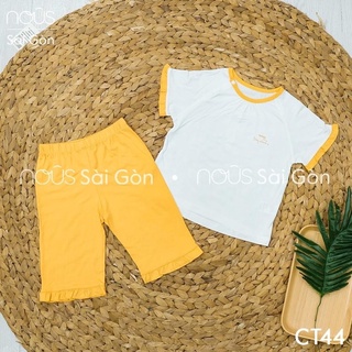 Bộ cộc tay bé gái 2-5y quần lửng