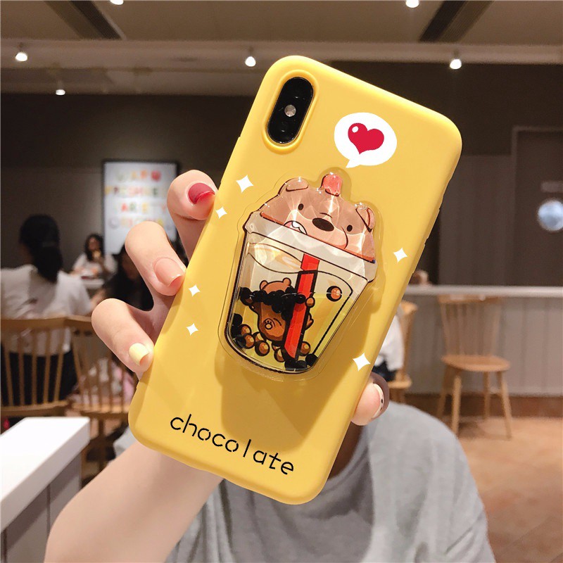 Ốp iphone - Ốp lưng Gấu nước chảy trơn 5s/6/6s/6plus/6s plus/7/8/7plus/8plus/x/xs/xs max/11/11pro max -9G | BigBuy360 - bigbuy360.vn