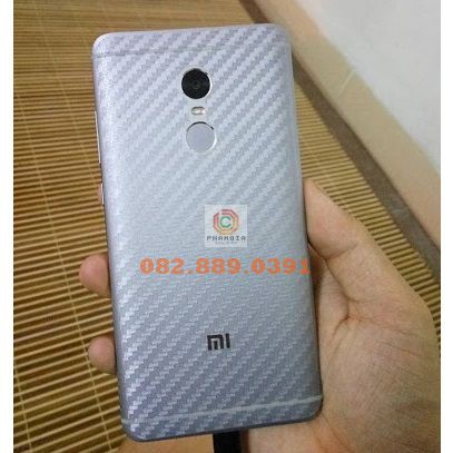 Miếng dán mặt lưng skin carbon Xiaomi Redmi 4X/4A