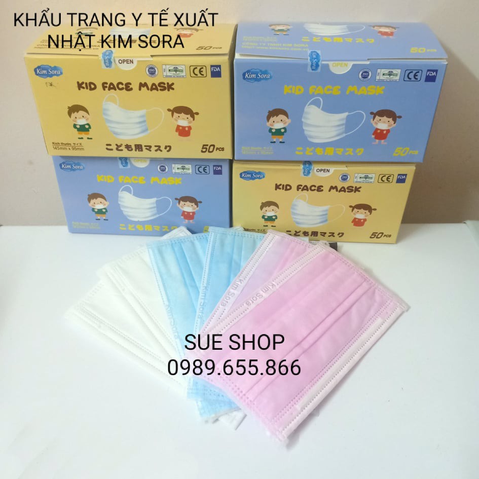 Khẩu trang y tế xuất nhật Kim Sora (Hộp 50 cái)