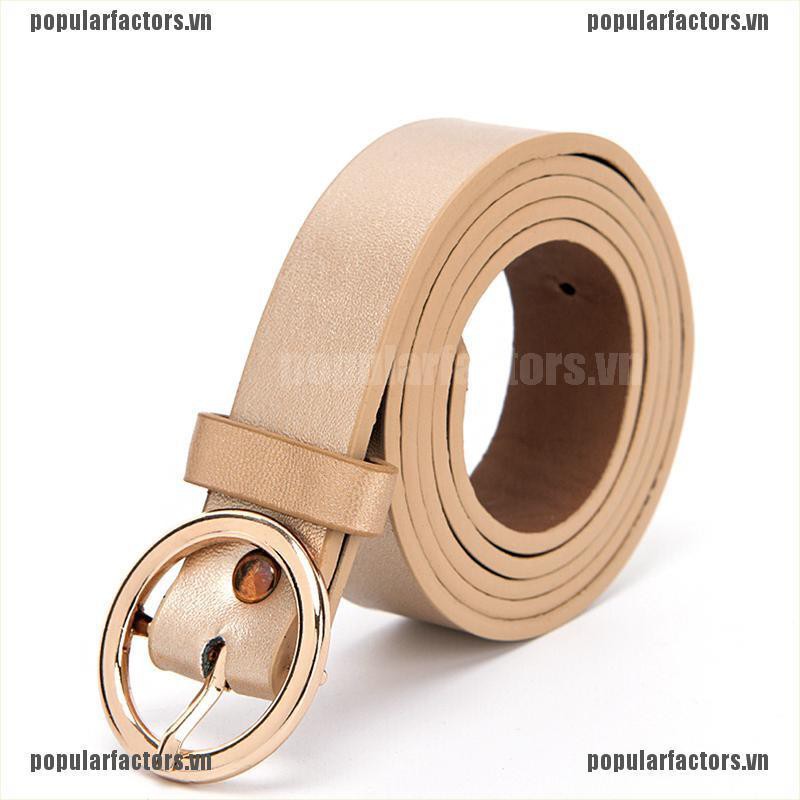 Thắt Lưng Khóa Tròn Kim Loại Phong Cách Boho Cho Nữ