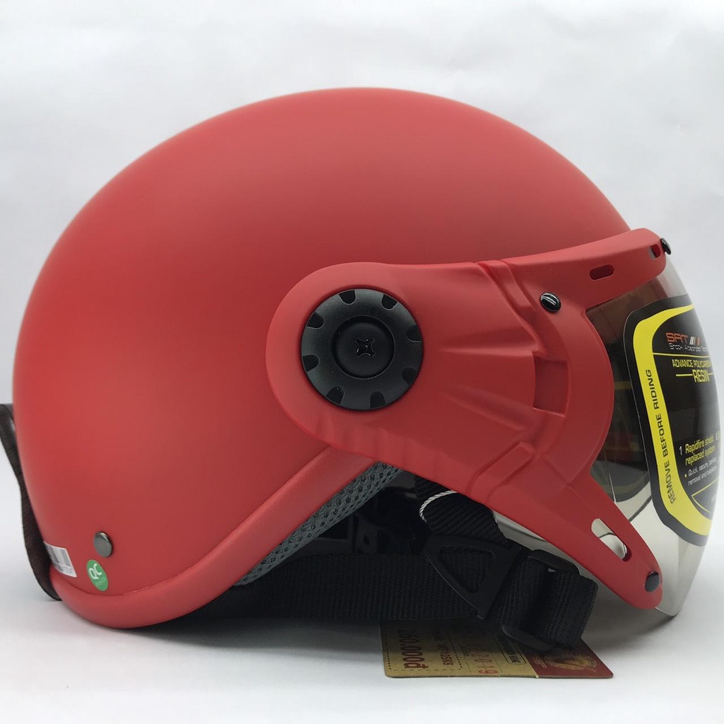 Nón nửa đầu Asia kính MT105K - Hồng sen nhám