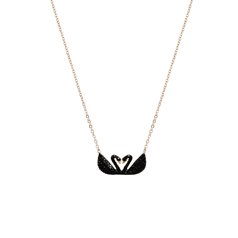 Swan Face Necklace with Stones Fashion For Women