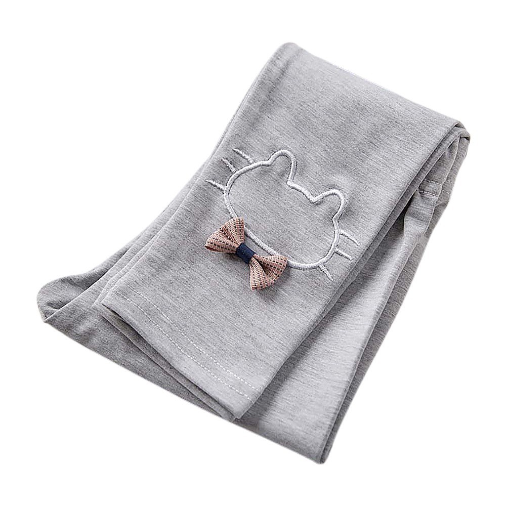 Quần Leggings lót lông Cho Bé Gái Cotton Dáng Đùi Ôm Thời Trang Dễ Phối Đồ