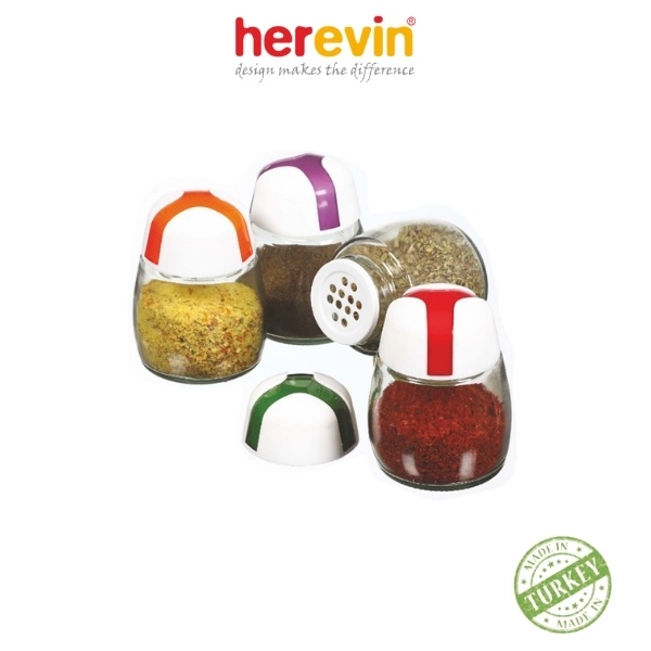 Bộ 3 Hũ Gia Vị Thủy Tinh Herevin 200ml - HUGI131012