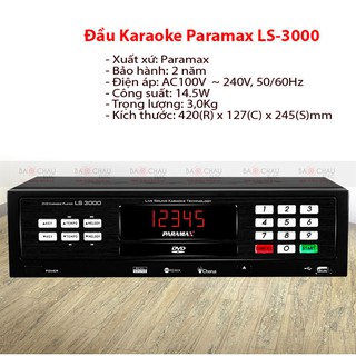 Đầu Karaoke Paramax Wifi-Direct LS-3000, Sóng âm thanh