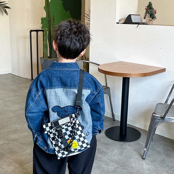 TUI7- Túi đeo chéo huy hiệu cho bé , hàng quảng châu cao cấp