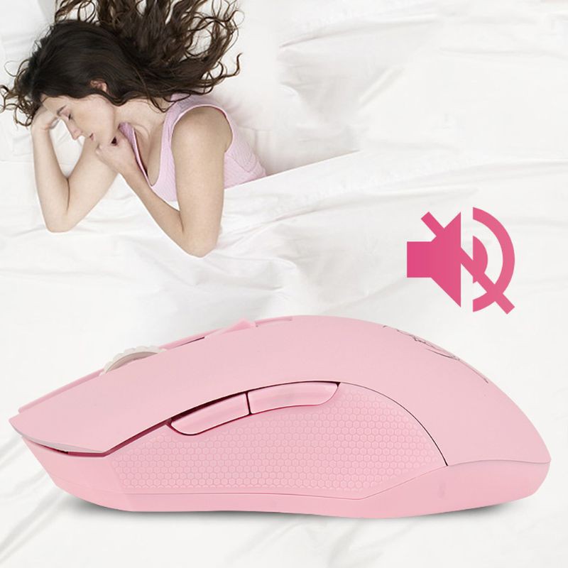 VIVI Pink Silent LED Optical Game Mice 1600DPI 2.4G USB Wireless Mouse for PC Laptop