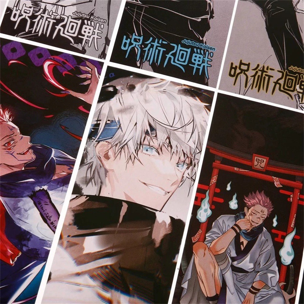 Set 10 Thẻ Đánh Dấu Trang Sách Họa Tiết Anime Jujutsu Kaisen 81