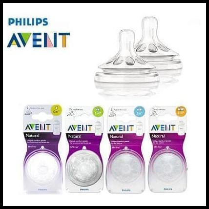 Philips Avent Set 2 Núm Ti Giả Tự Nhiên Bby016 Cho Bé Sơ Sinh 0 Tháng Tuổi