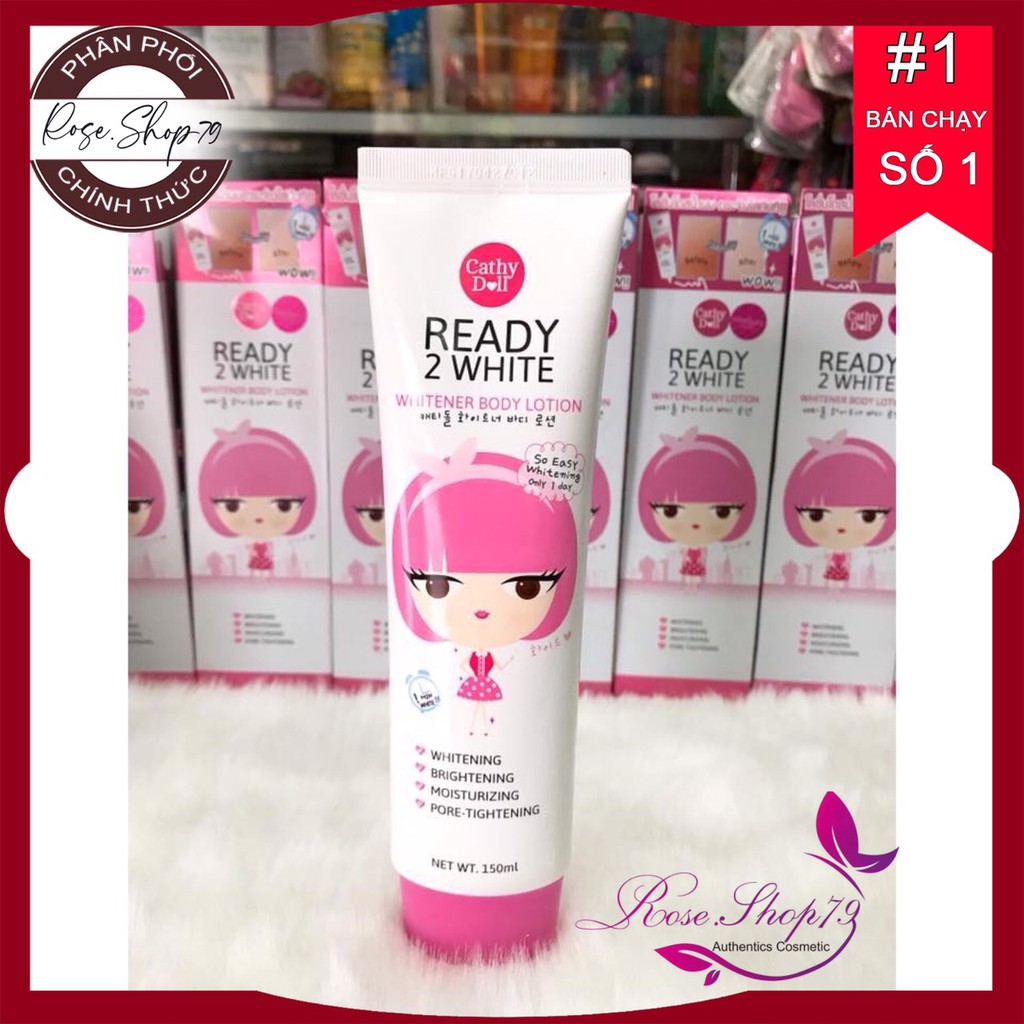 [MẪU MỚI] Sữa dưỡng thể trắng da Ready 2 White Whitener Body Lotion 150ml