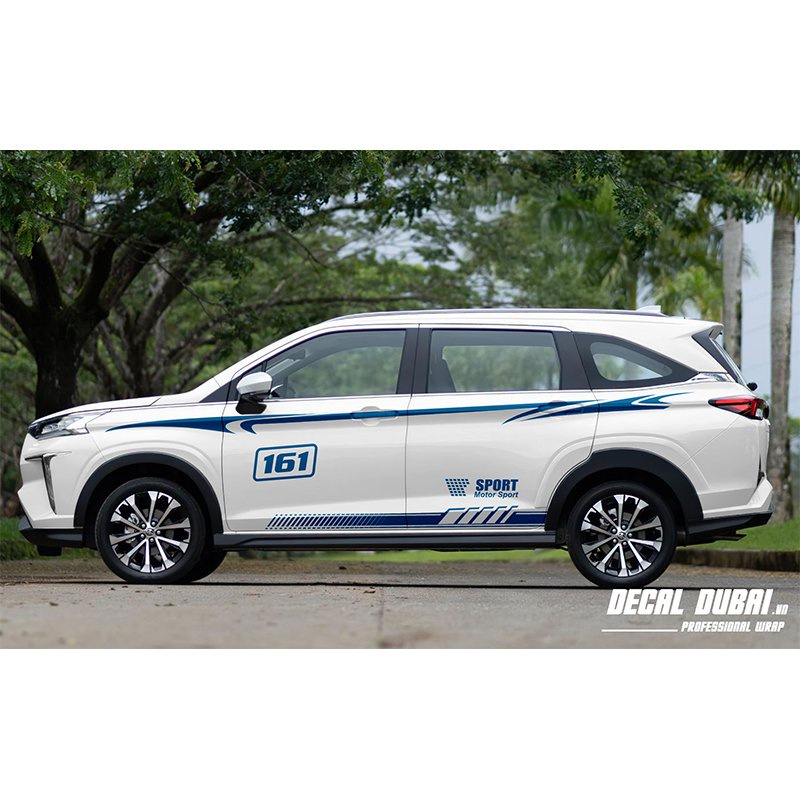 Tem Dán Sườn Xe Veloz Xanh Thể Thao
