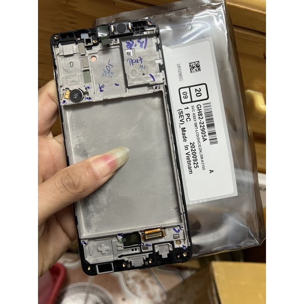 Màn hình samsung A31 ( A315 ) zin new liền khung