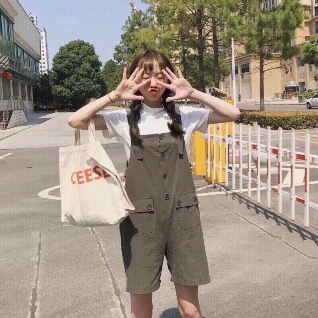 Yếm xanh lính phoi áo thun