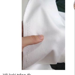 Vải kaki trắng