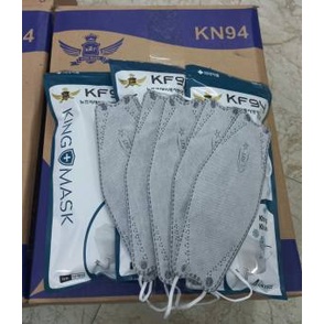 Chính Hãng -Túi Zip/10 chiếc Khẩu Trang KHÁNG KHUẨN 4D 4Lớp K94 KING MASK/ MINI MASK - Dây mềm Không làm đau nhức Tai.