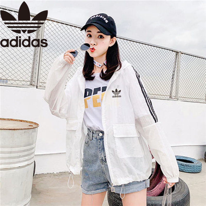 Áo Khoác Adidas Siêu Mỏng Chống Nước Chống Tia Uv Cho Nữ