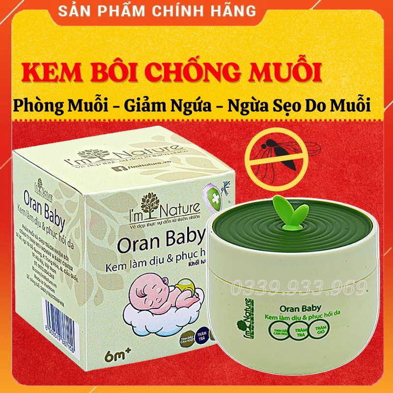 Kem Chống Muỗi Oran Baby I m Nature - Kem Bôi Đuổi Muỗi