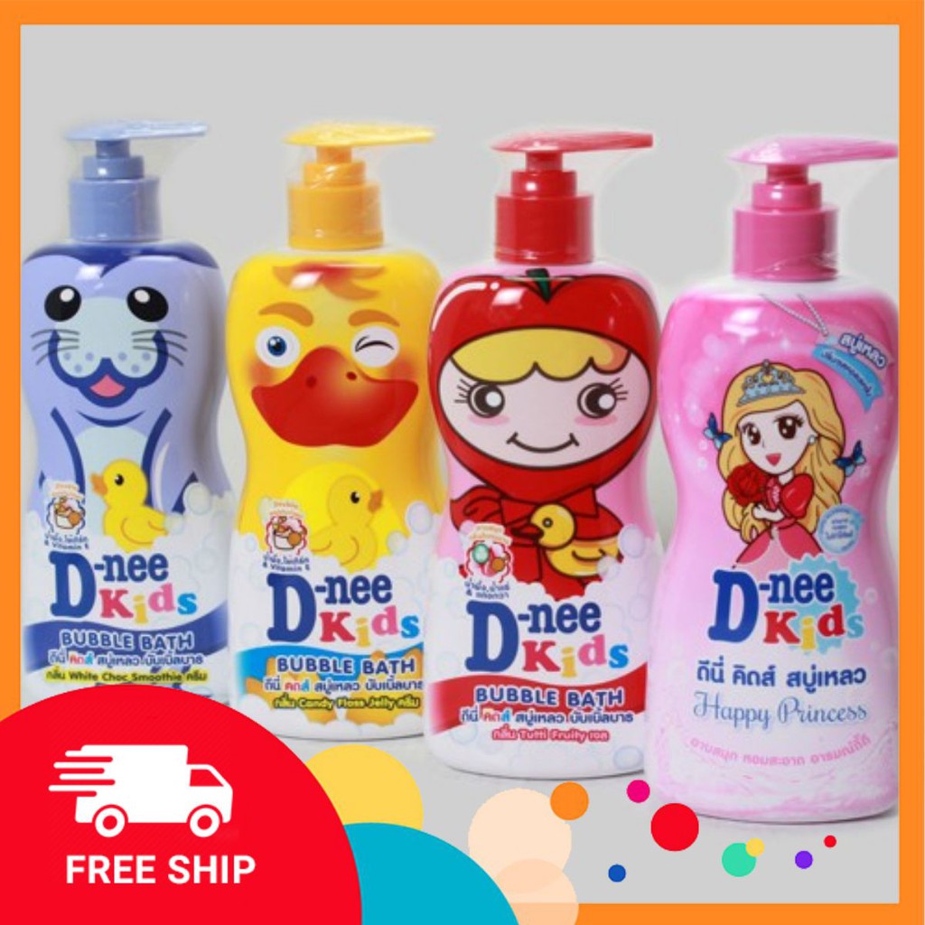 Sữa Tắm Tạo Bọt D-nee Kids Bubble Bath Thái Lan Cho Bé 400ml (Đủ Màu)