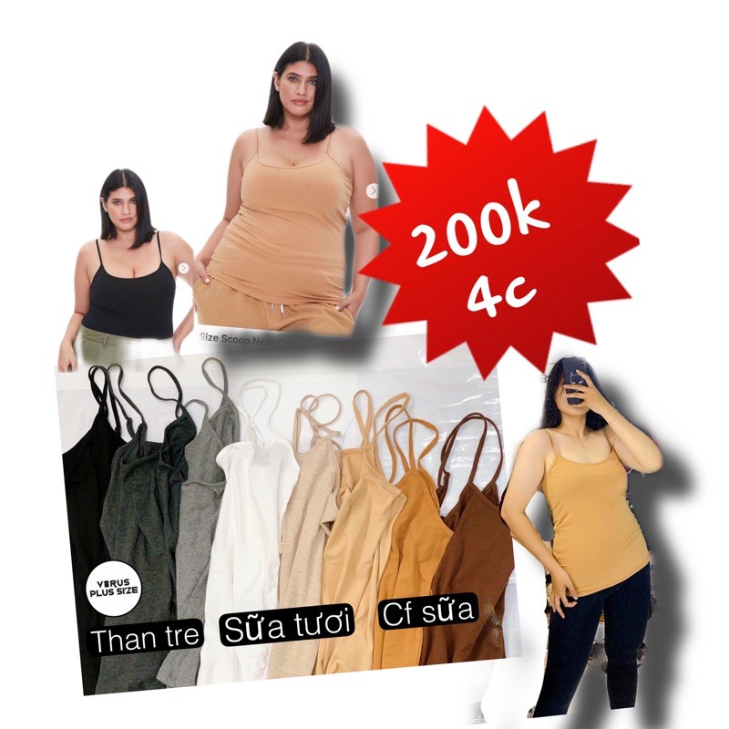 Áo dây F21 bigsize(kèm bảng màu sz)