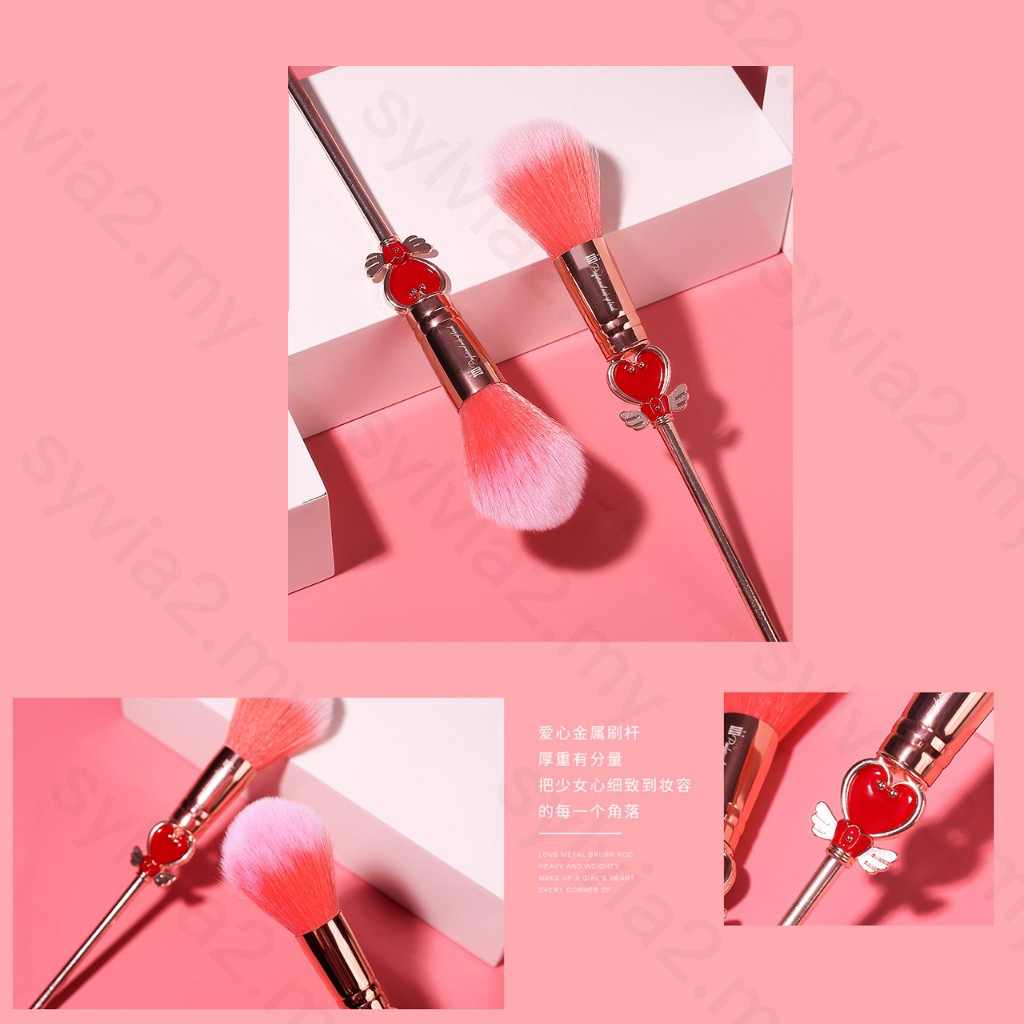 XIXI® Bộ Make Up Peach Heart 3IN1 Girls` Pink Loose Powder Mới Về [Linh Vỹ Authentic]