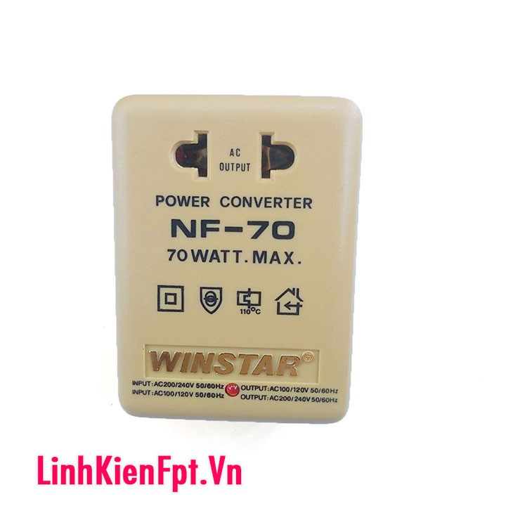 Adapter winstar NF-70 đổi nguồn 110 220VAC