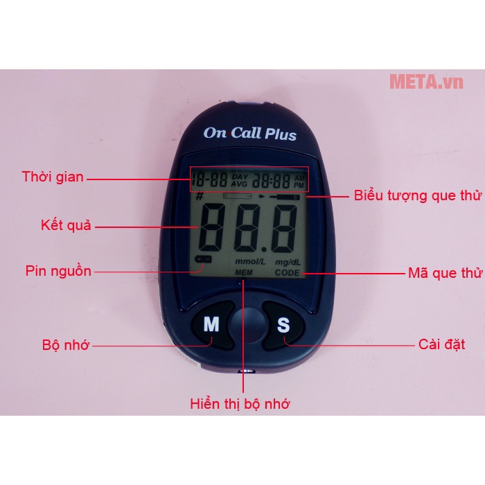 MÁY ĐO ĐƯỜNG HUYẾT ON CALL PLUS - MỸ