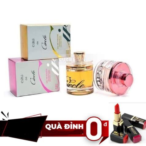 [Mua 2 Tặng 1] 2 Nước Hoa Nữ CirCle Hồng Quý Phái Cao Cấp Tặng Son Lì MissRose Trị Giá 79k